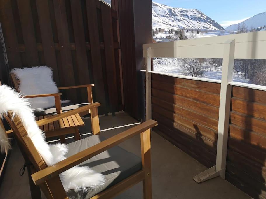 Апартаменты Au Pied Des Pistes Avec Parking Entierement Renove Huez Экстерьер фото